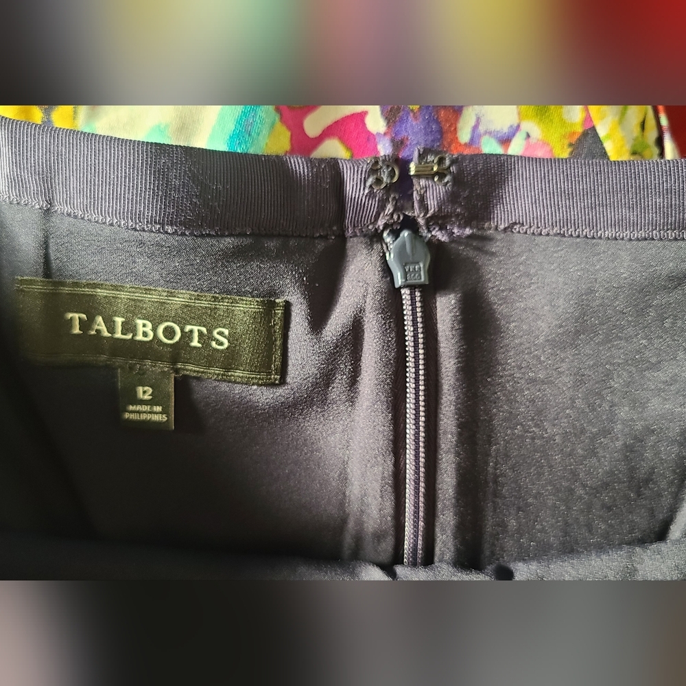 Talbots Tweed Pencil Skirt - Black and Pink - Picture 3 of 3